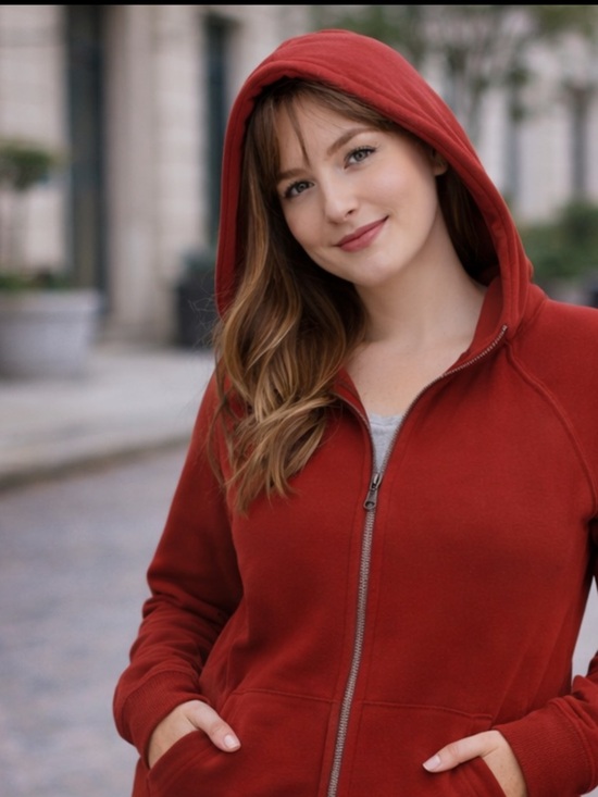lululemon athletica Tops - lululemon athletica Women's Hooded Zip Sweatshirt in Deep Red